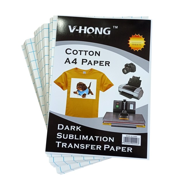 A4 Inkjet Printing Iron Diy Transferred Color Cotton Paper Black T-shirt Heat  Transfer Paper Dark Cloth Paper - Transfer Paper - AliExpress